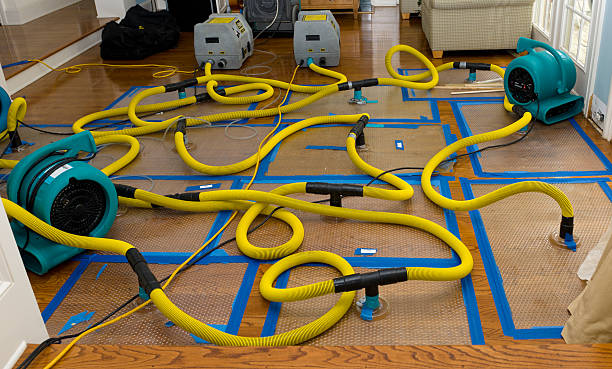 Professional Storm Water Damage Restoration technician working in Creston, WA